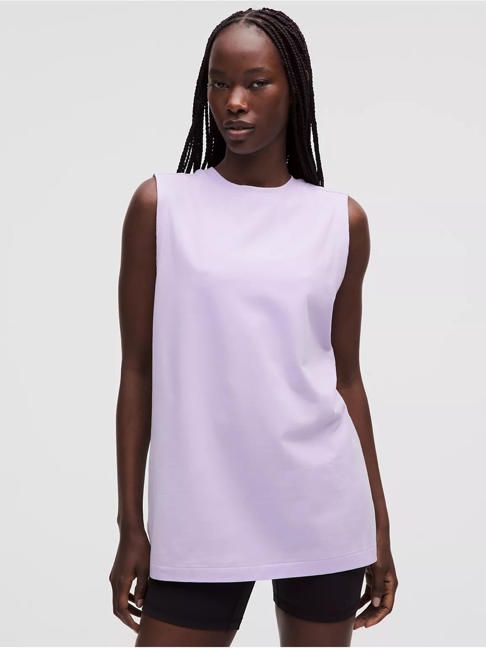 lululemon Sleeveless Lilac All Yours Organic Cotton Tank Top
